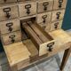 Shannon square table and 24-compartment business unit set