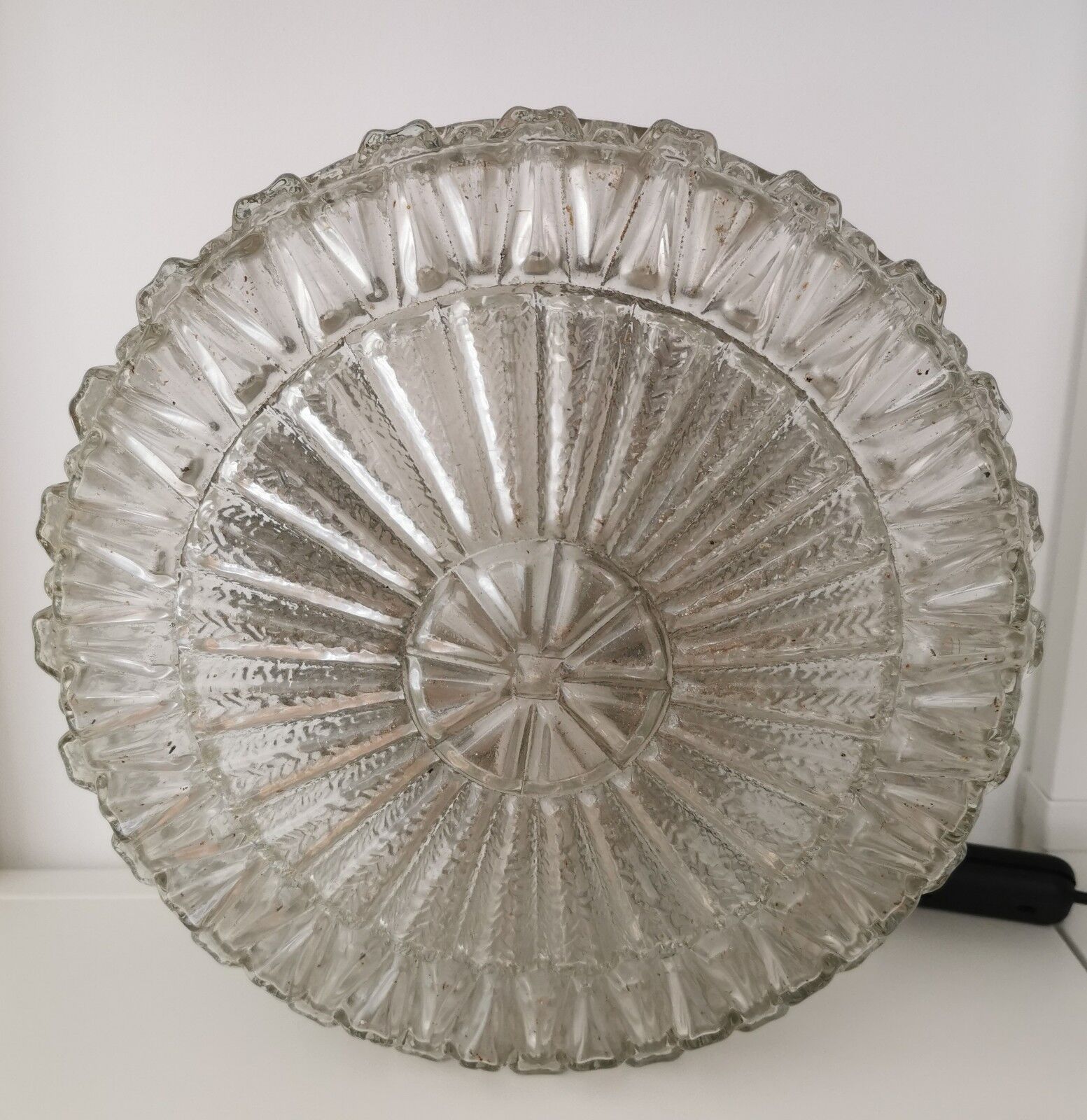 Applique verre vintage art déco