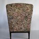 Napoleon III armchair in wood and floral patterned fabric