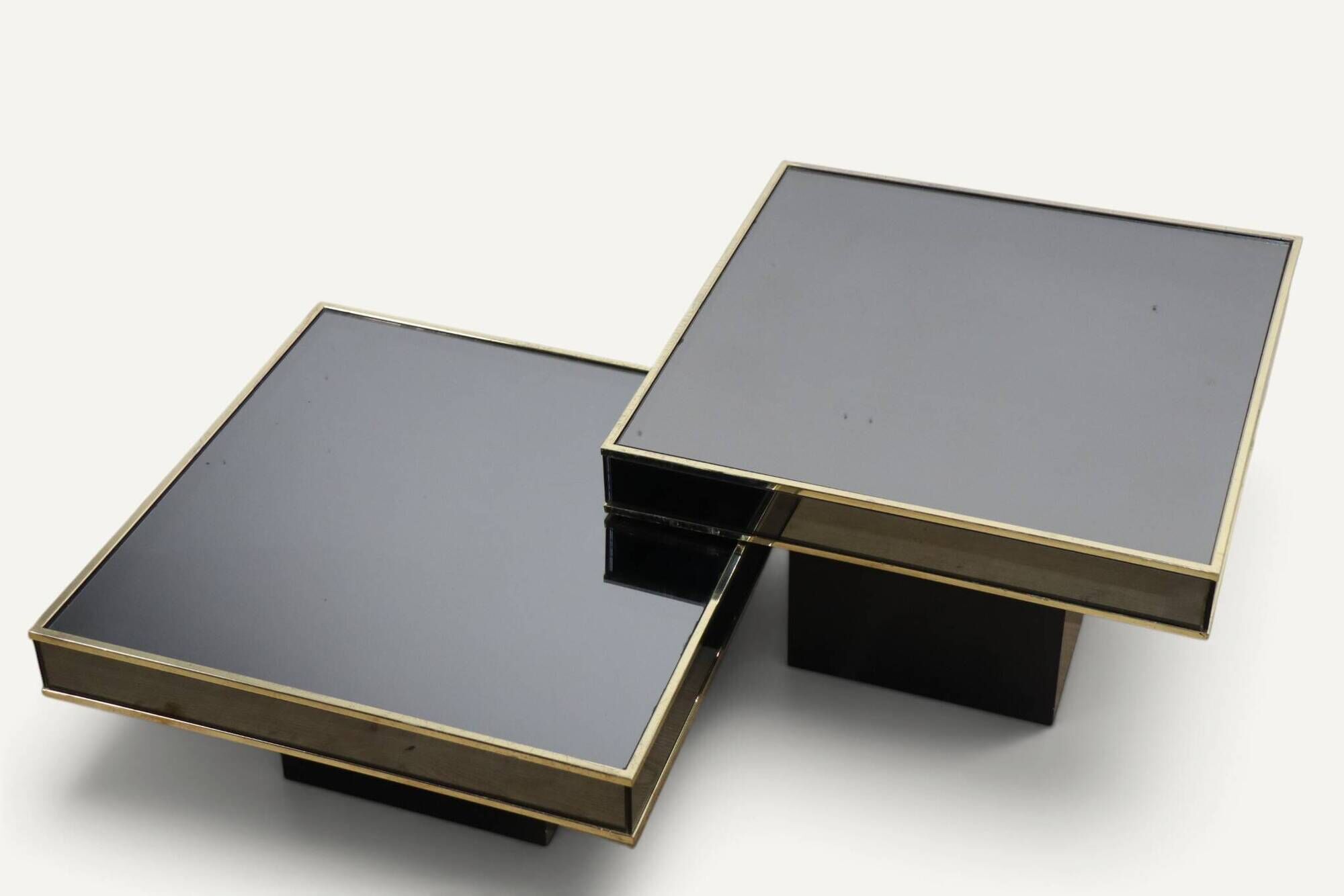Modular coffee tables edition Cidue, by Willy Rizzo from the 1970s.
