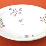 1900s Deep plate White porcelain with floral decoration