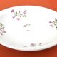 1900s Deep plate White porcelain with floral decoration