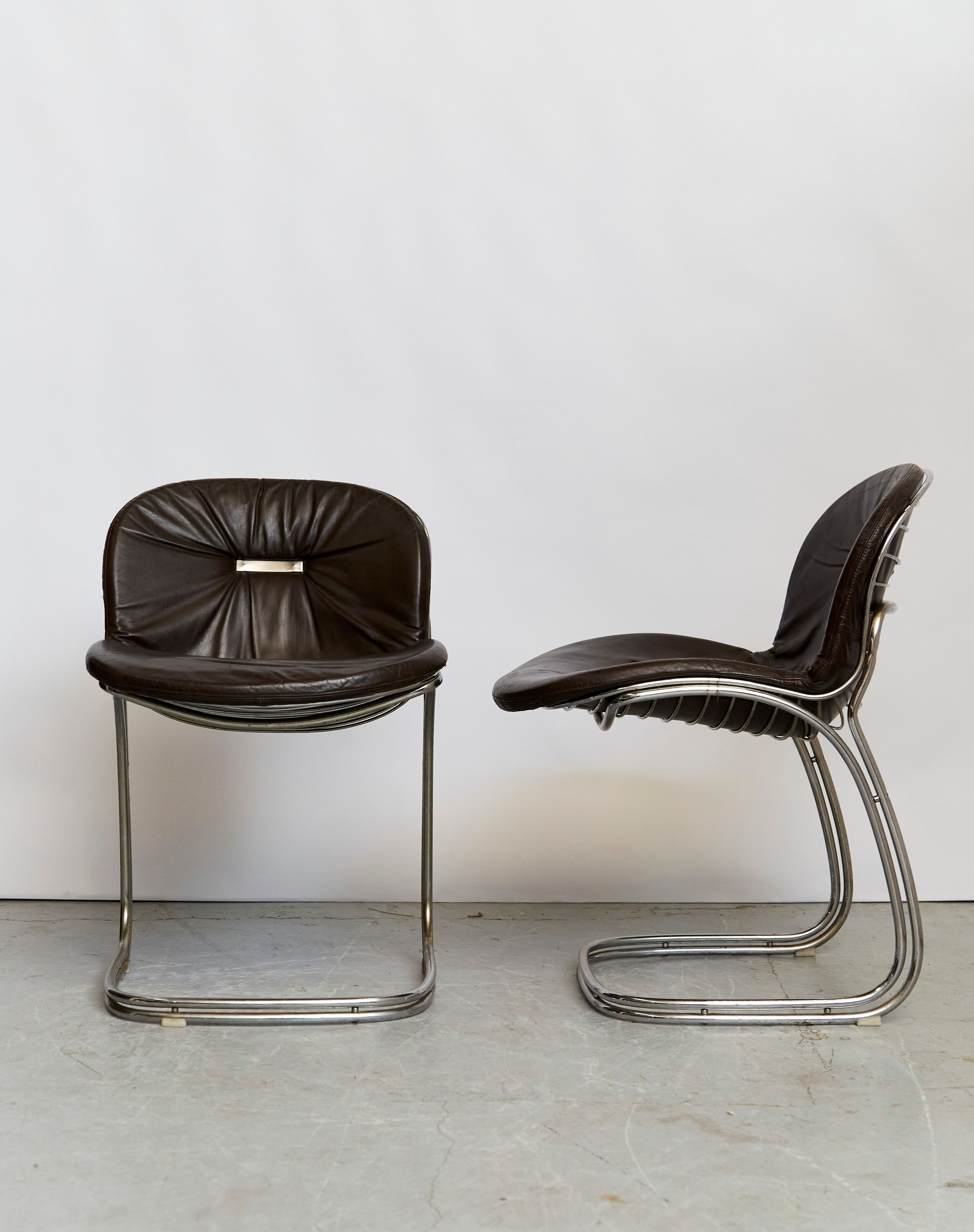 Gastone Rinaldi Sabrina" Chair for Rima I set of Two