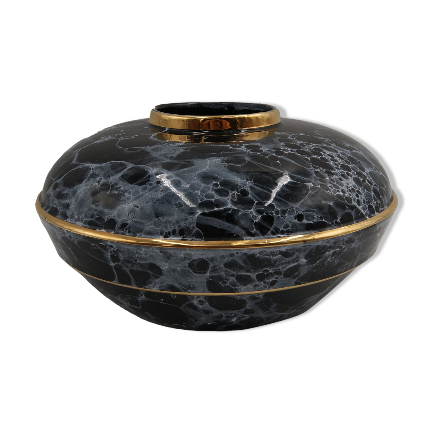 Vintage art deco ceramic top vase