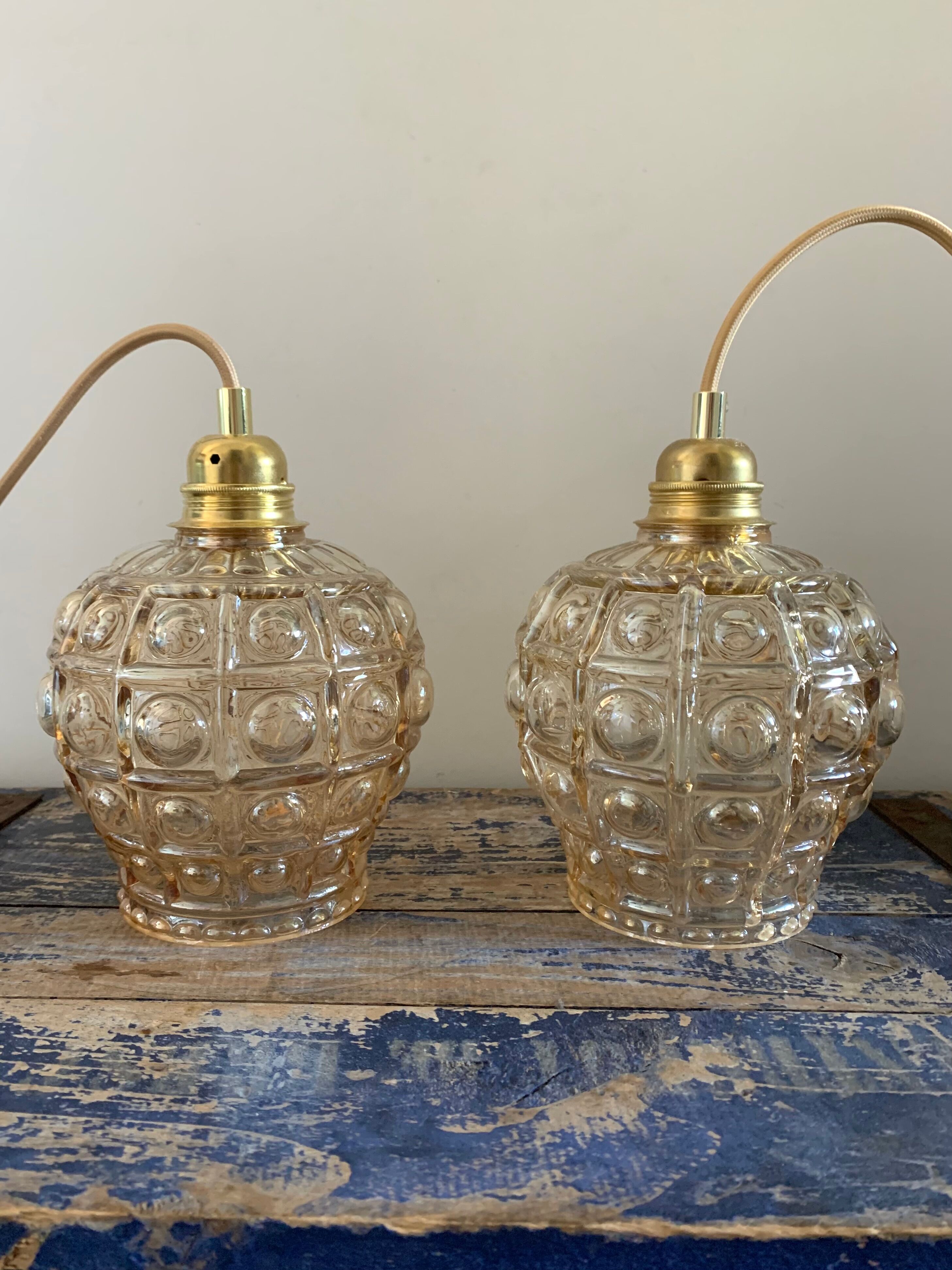 Set of two vintage handheld