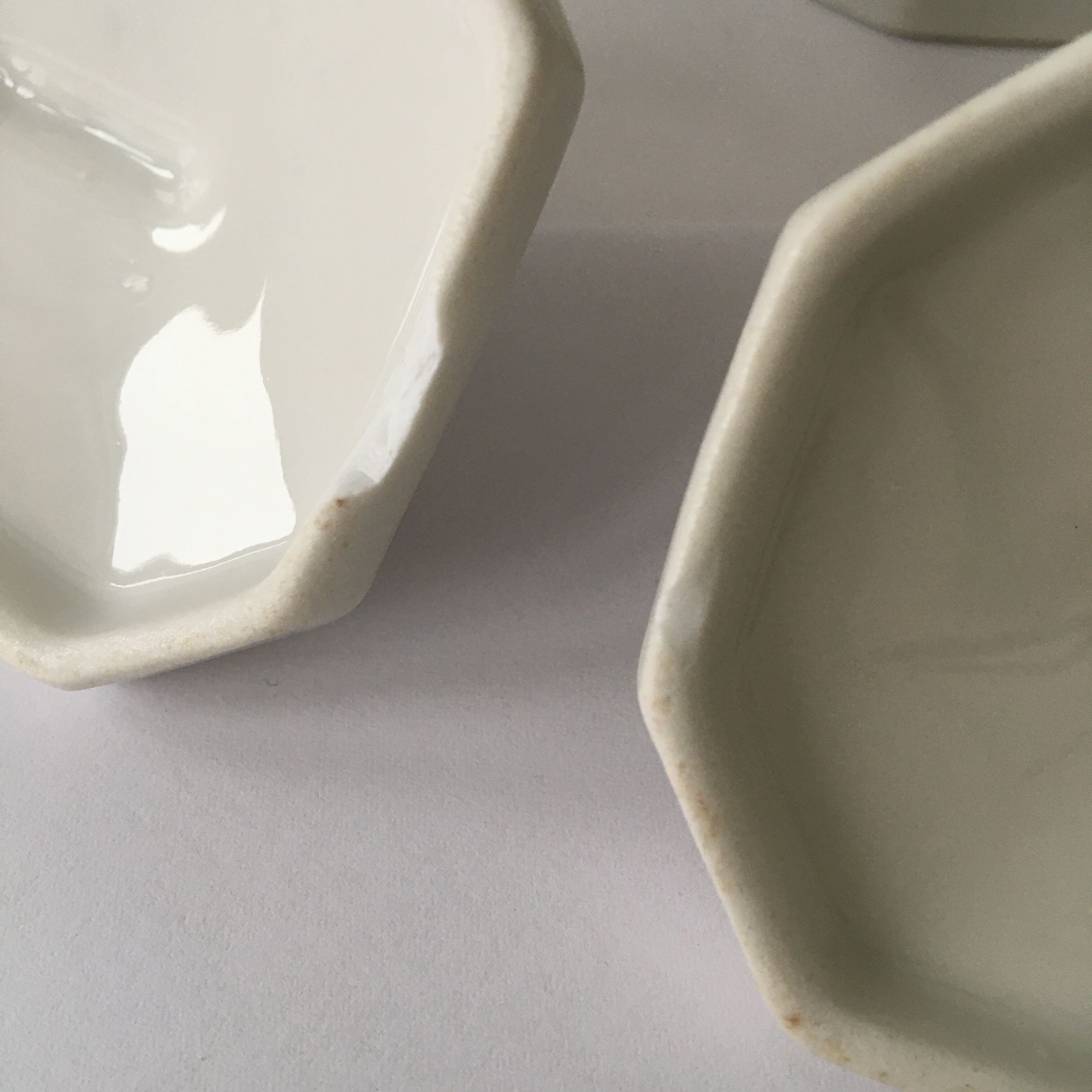 Pair of porcelain kitchen pots