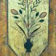 Antique Folk Art Hand Painted Cabinet, circa 1850