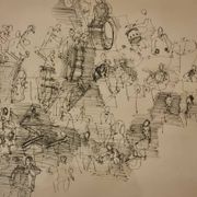 Vintage impression after a work by Raoul Dufy – Orchestra - 45 x 36 cm