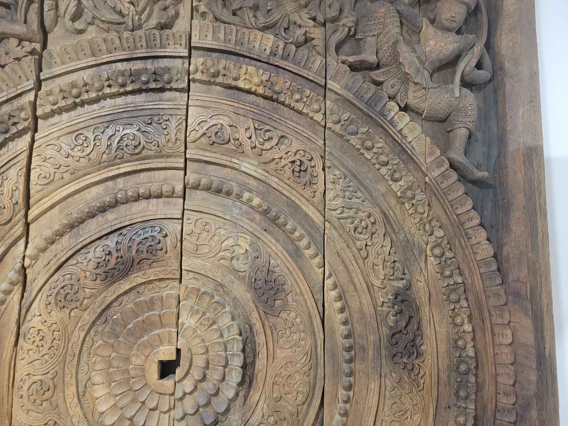 Carved wooden ceiling Curiosity cabinet 155×194cm