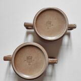 Brenne grand feu stoneware mug/bowl duo