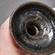 Paire de candélabres Rutsikke par la céramique danoise Lautrup des années 1980.