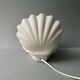 Ceramic and opaline shell lamp, 70s-80s