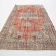Tapis Vintage Corail Médaillon Patiné Chic, 143x235 cm