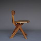 S34 Elm Chair by Pierre Chapo, 1980s