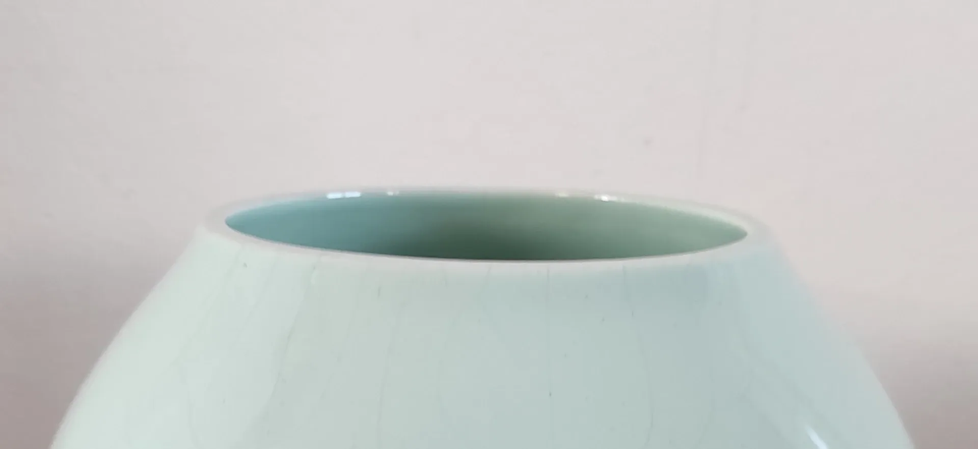 Vintage glazed ceramic vase