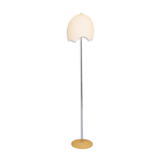 Floor Lamp Eggshell Shade, 1980s