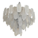 Italian Glass Chandelier Clear and Frosted Art Deco