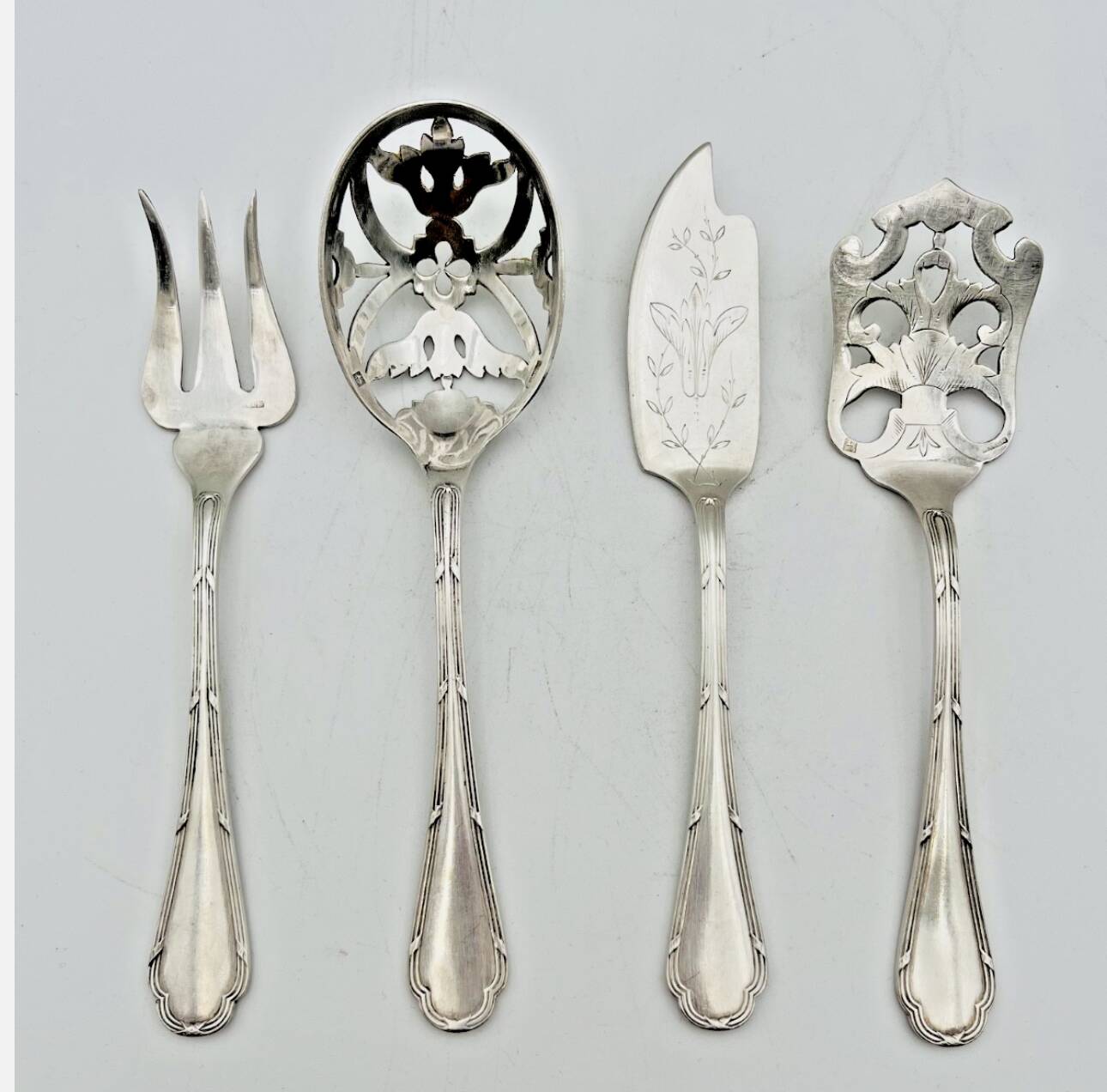 Ercuis 4-piece silver-plated dessert set - 654005