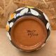 Antique glazed terracotta vase flower decor made in italy vintage