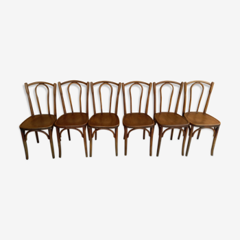 Set of 6 chairs bistro 1920