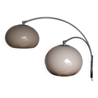 Vintage double arc mushroom wall light Dijkstra - Circa 70 Mid Century