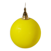 Vintage opaline yellow lamp