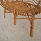 Vintage rattan sofa