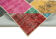 Hand-knotted oriental overdyed 205 cm x 300 cm multicolor patchwork carpet