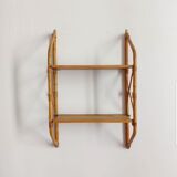 Vintage rattan shelf