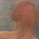Huile sur toile femme de dos
