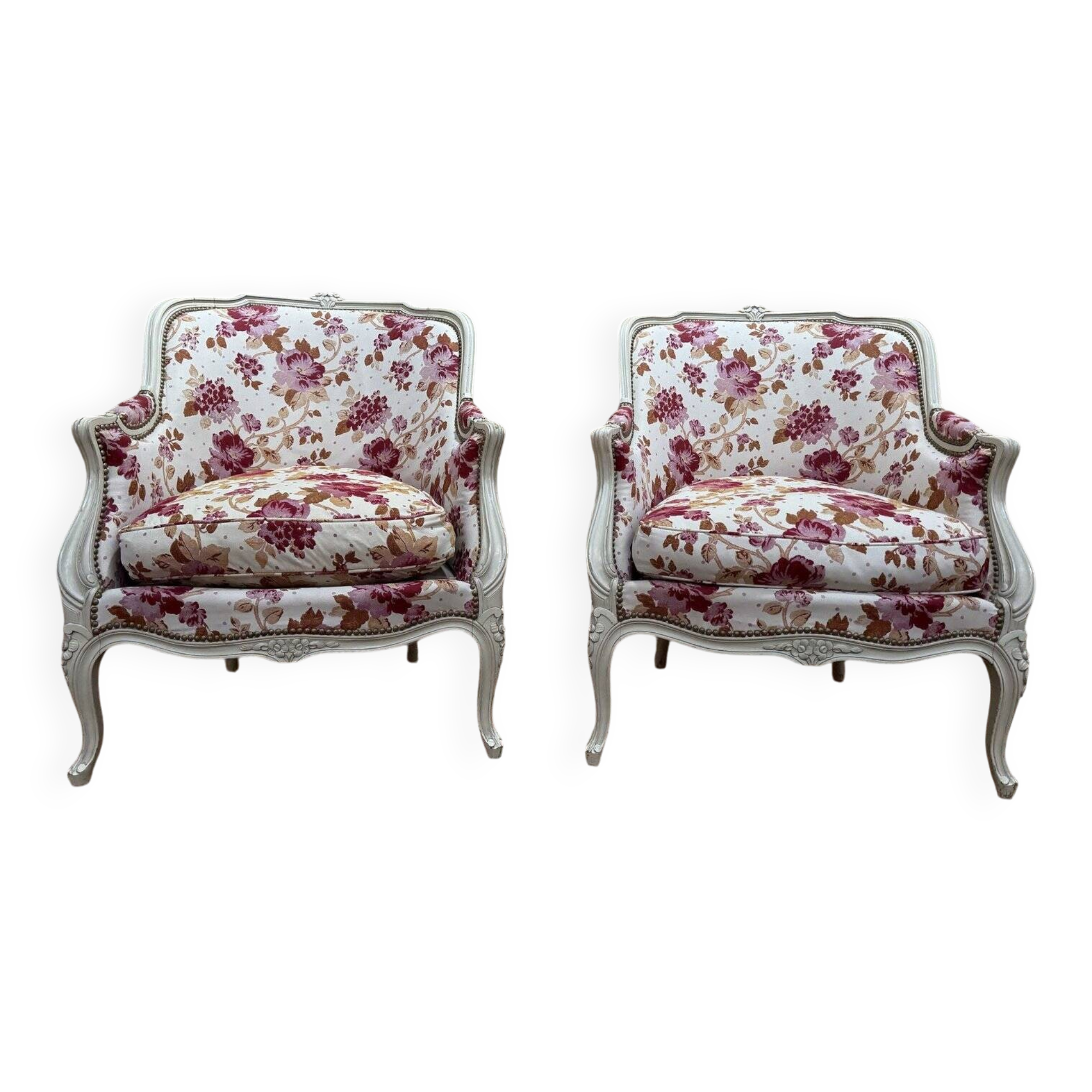 Pair of armchairs - Louis XV style bergères