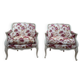 Pair of armchairs - Louis XV style bergères