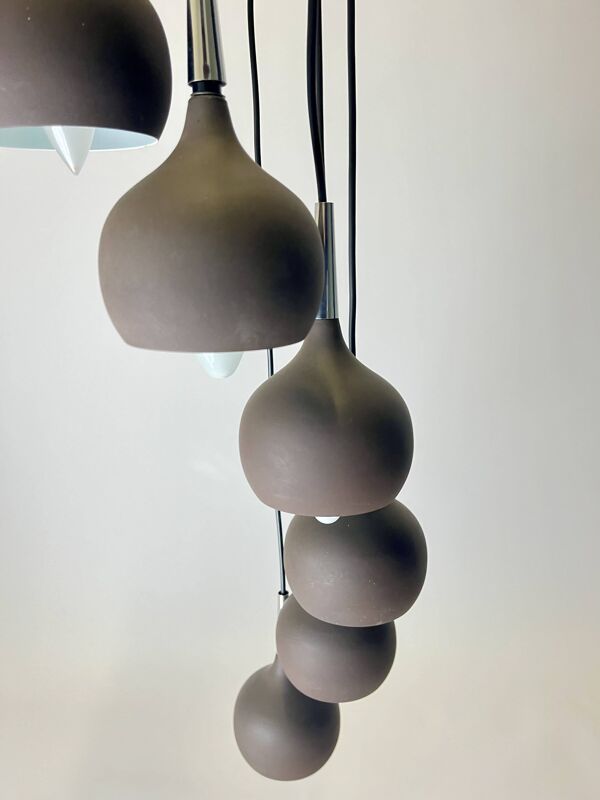 Suspension vintage Hans-Agne Jakobsson Dome pour AB Markaryd, 1970 Swe