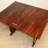Art Deco “Portefeuille” style table in rosewood, 1950