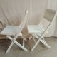 Vintage garden furniture R Gleizes in white painted wood