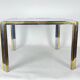 Mid-Century Modern chrome and brass side table, Romeo Rega style. 70s