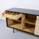 ENFILADE FLORENCE KNOLL MODEL 116 WOOD LEATHER AND RATTAN 1960