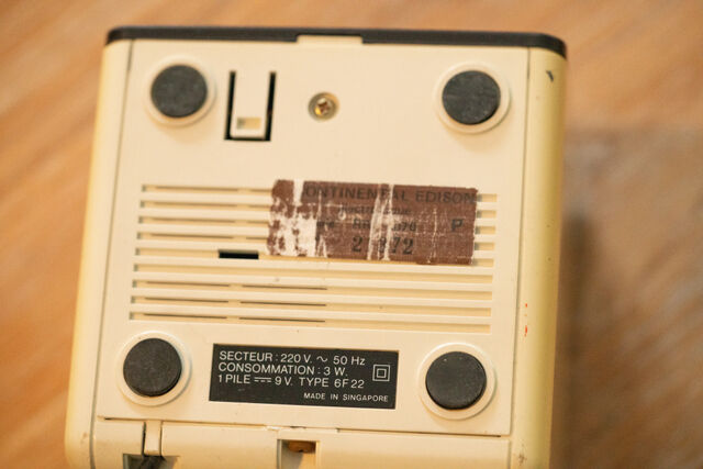 Vintage alarm clock CONTINENTAL EDISON