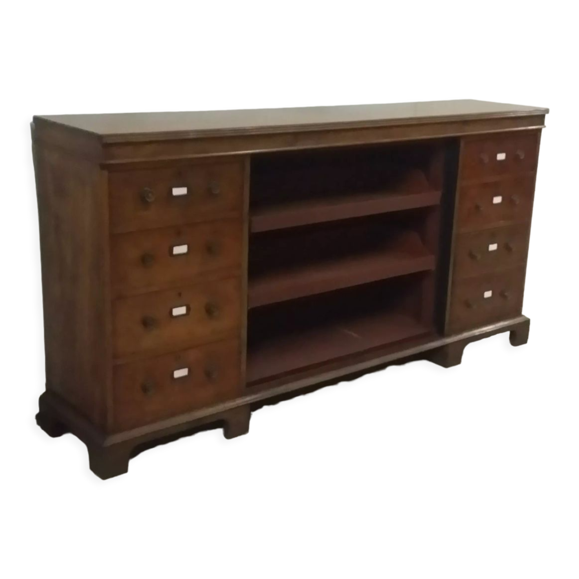 English herbalist's drawer cabinet