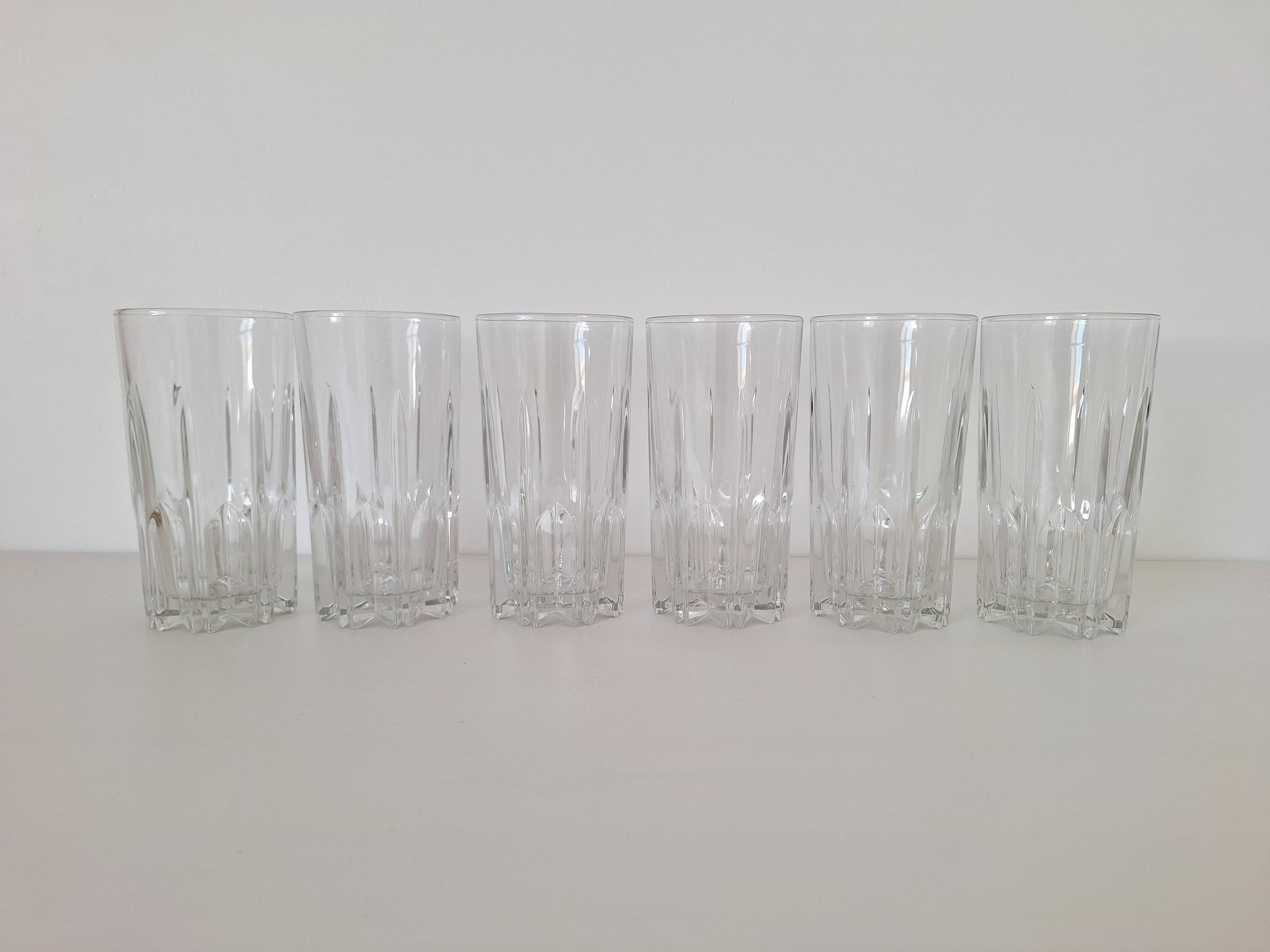 Italian aperitif or water glasses from the 1980s.