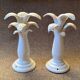 Pair of Jean Roger ceramic palm lamps