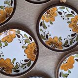 Set 6 assiettes dessert Boch Paradisio 1966