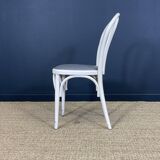 Ensemble de 4 chaises bistrot bois courbé type Thonet