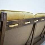 1970s Three Seater leather Sofa , Brazil