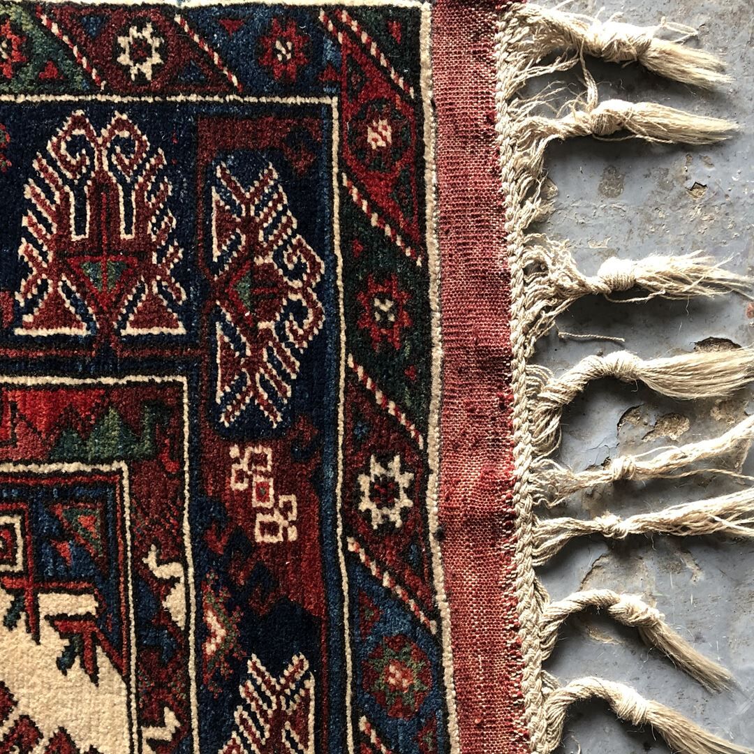 Old oriental carpet 113x179