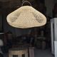 Suspension or rattan lampshade in the shape of a cloud or flattened bubble D60 H35
