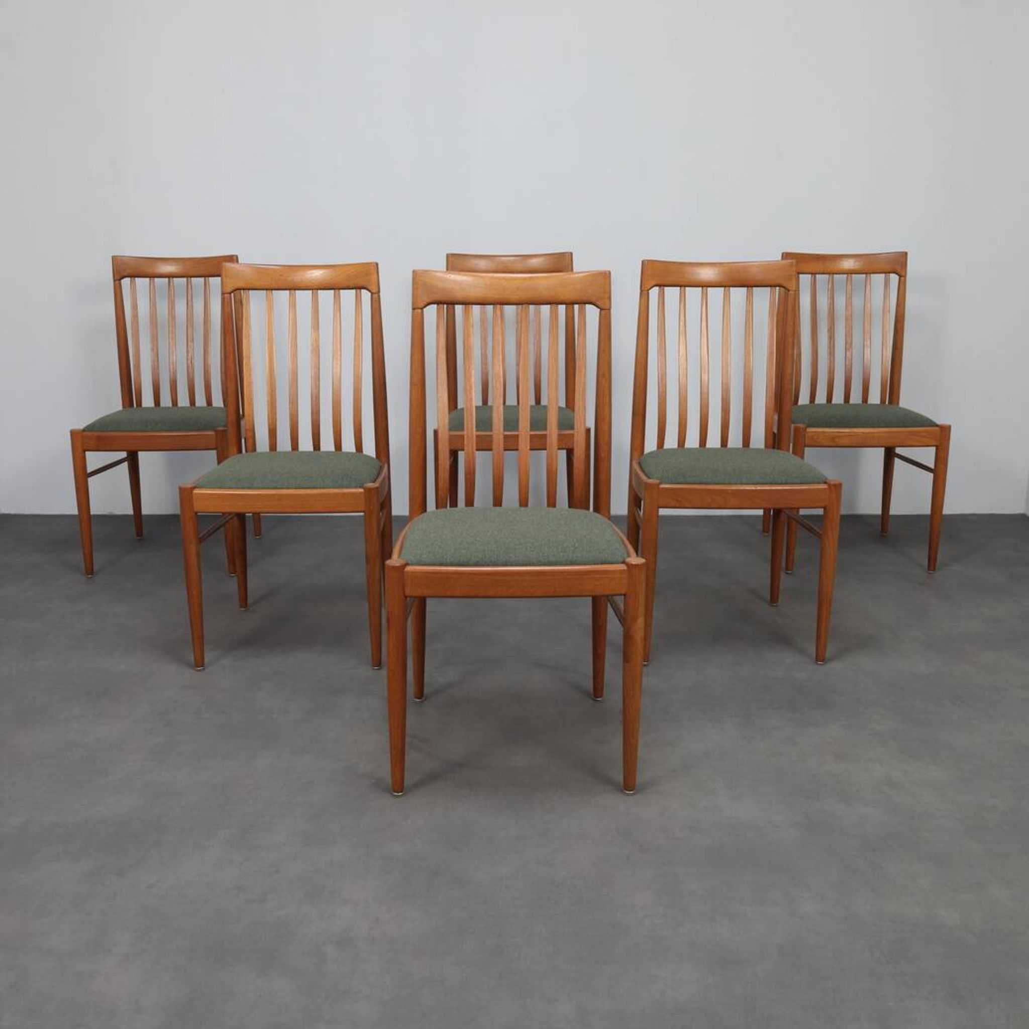 Set of Six Dining Chairs by H.W. Klein for Bramin, Denmark, 1970s
