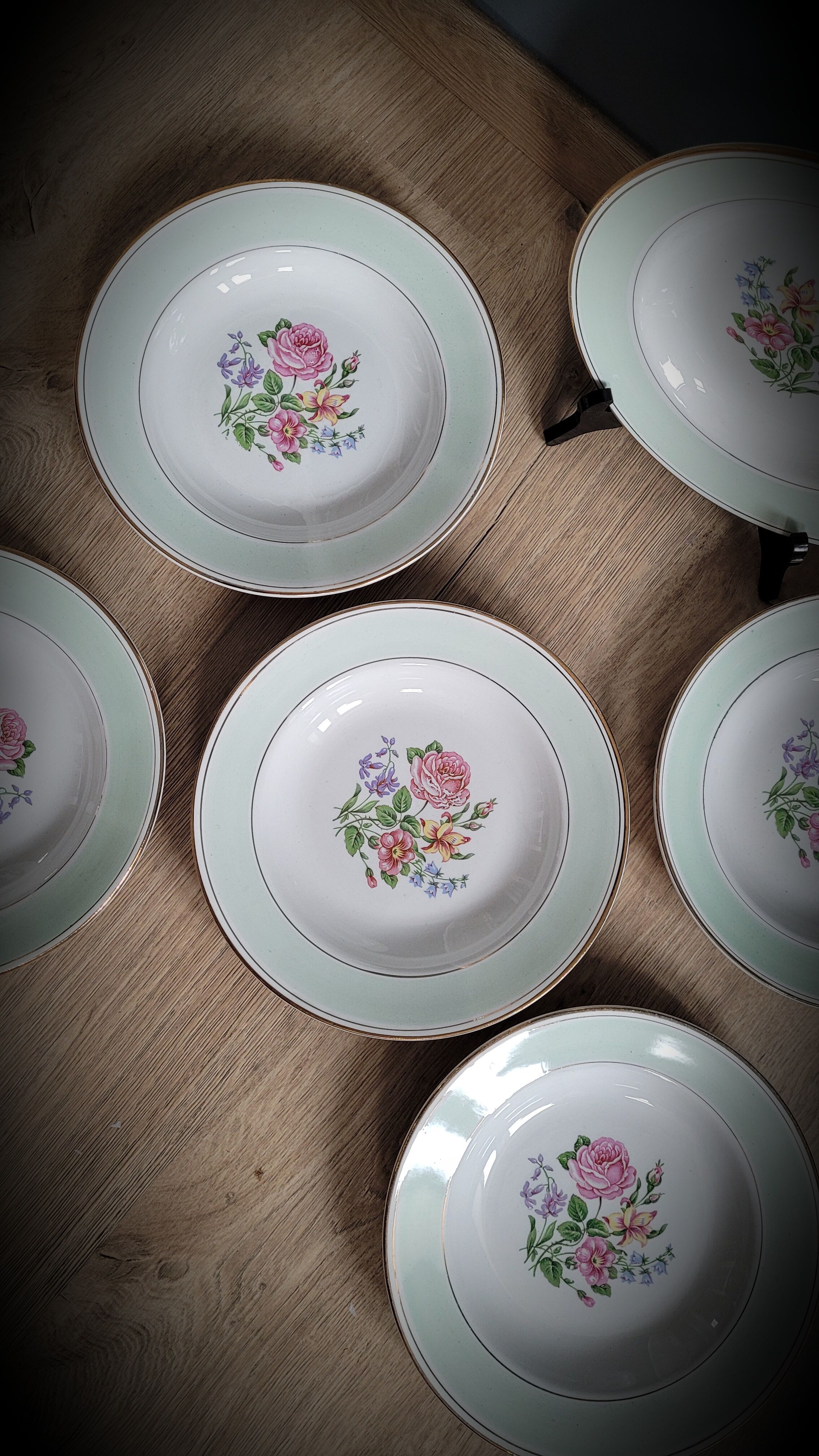 Set of 6 plates Amandinoise