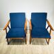 Paire de fauteuils Ton vintage 60