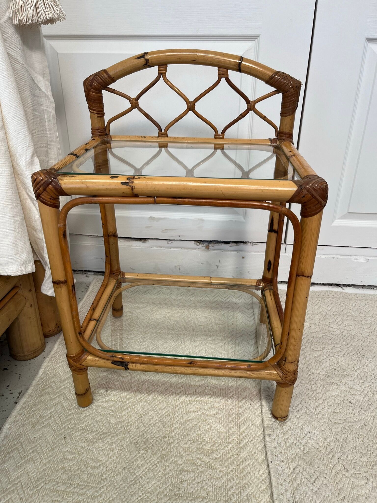 Tabby bamboo canopy bed